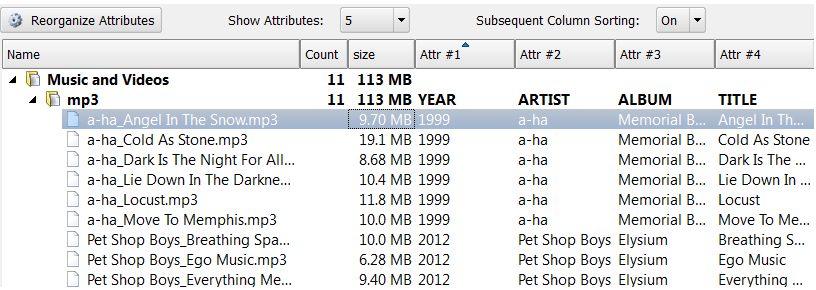 how organized signature files