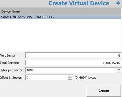 Create Virtual Device