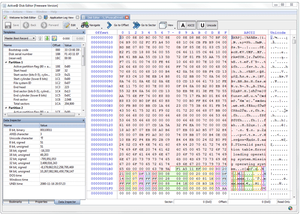 Active@ Disk Editor screenshot